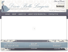 Tablet Screenshot of dixiebellelingerie.com